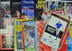 Assorted FA Cup and League Cup Semi-Final football programme selection includes 1977 FAC SF Leeds
