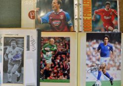 Three volumes of mixed autographs, mainly modern with many individual photos with hand signed