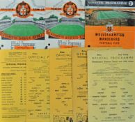 Wolverhampton Wanderers v Leeds United reserve home programmes 1954/1955, 1956/1957, 1957/1958,
