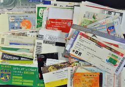 Collection of match tickets with mainly European and Foreign Club fixtures also includes 2001/2002