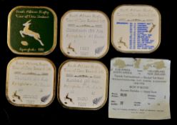 South Africa and New Zealand Rugby selection from 1976 and 1981 tours: to incl 1976 South Africa v