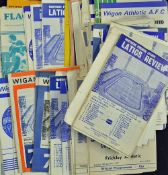 Wigan Athletic football programme selection 1973 to 1978, mainly homes some aways, includes 1st ever