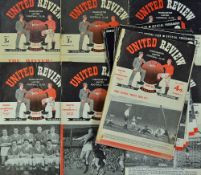 Collection of Manchester United football programmes to include homes 1947/1948 Burnley 1948/1949