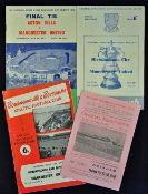 1956/1957 Manchester United FA Cup match programmes to include (all aways) Wrexham, Bournemouth,
