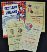 Collection of international football programmes to include 1937 Scotland v England (record
