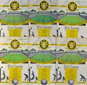 1948/1949 Wolverhampton Wanderers home reserve football programmes to include Blackburn Rovers,