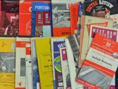 1960's football programmes, mostly sub-standard eg. writing on cover, there are some interesting