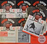 1960/1961 Manchester United home match programmes to include league and youth cup matches v