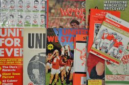 Manchester United publication football memorabilia to include 1948 Famous Football Clubs official