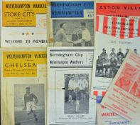 Wolverhampton Wanderers away souvenir (pirate) match programmes to include 1948/1949 Stoke City,