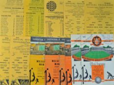 Wolverhampton Wanderers v Manchester City home reserve match programmes 1955/1956, 1956/1957, 1957/