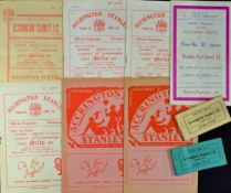 Accrington Stanley home match programmes to include 1951/1952 Chesterfield 1952/1953 Mansfield