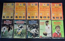 Playfair Rugby Annuals: In good condition, the editions for 1955-6, 59-60, 60-61, 61-2, 62-3, 64-