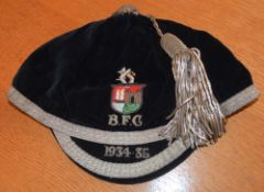1934/35 Bristol Rugby Club, United XV Honours Cap: carefully-preserved dark blue cap with silver