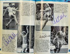 1998 The Manchester City official pictorial history softback book, packed with hand signed