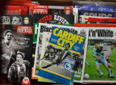 Collection of British clubs in European competition football programmes from both the UK and