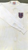 1966 Nobby Stiles of Manchester United match worn England International shirt - colour white, with