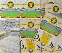 1947/1948 Wolverhampton Wanderers home league football programmes to include Blackpool, Bolton