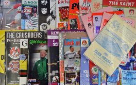 Irish football programmes: Mostly modern but does include 59/0 Linfield v Derry, most of the rest