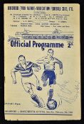 1948/1949 FA Cup match programme Bradford Park Avenue v Manchester United. Dated 5 February 1949.