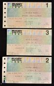 1991 Rugby World Cup tickets (3): England's at Twickenham v New Zealand All Blacks, Italy and USA