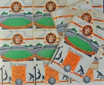 1955/1956 Wolverhampton Wanderers complete league season of home football programmes (21) plus FA