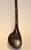 McEwan very heavy scare head bulger driver c.1895 with brass sole plate and 44
