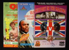 1994 Lennox Lewis v Frank Bruno Boxing Programme date 1 oct at Cardiff Arms Park, together with 1994