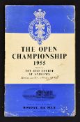 1955 St Andrews Official Open Golf Championship programme - for the two qualifying rounds c/w draw