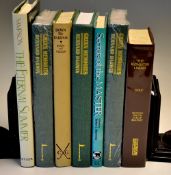 Collection of modern golf books and classic reprints one signed (7): 3x Bernard Darwin 