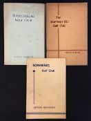 3x Berkshire and Middlesex golf club handbooks - H.K Browning 