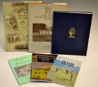 Golf Club Centenaries & Club History Books one signed to incl 