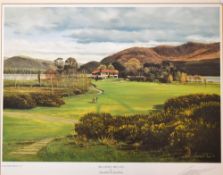 Killarney Golf Club Ireland - Graeme Baxter signed colour print - mf&g overall 16 x 19.5