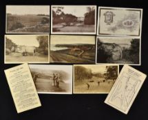 10x interesting South Coast of England golfing postcards and scorecards - to incl 2x Pettitor Golf