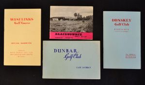 Collection of Scottish Golf Club Handbooks (4) - Dunskey Golf Club Portpatrick; Dunbar Golf Club