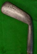 W Park Musselburgh Patent Park's Driving Cleek with round back and makers shaft stamp just below a