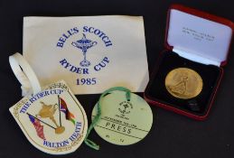 Interesting collection of Ryder Cup items from the 1980's to incl 1987 Muirfield Ohio 