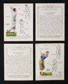 John Player & Sons golfing cigarette cards titled 