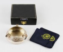 1976-77 MCC Cricket Association of Bengal Presentation White Metal Ash Tray engraved to the side '