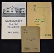 Golf Club Handbooks from 1938 onwards - Portstewart Londonderry Golf Club by Tom Scott; La Moye Golf