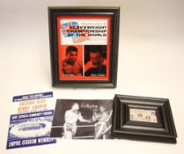 1963 Cassius Clay v Henry Cooper Heavyweight Championship of the World Official Programme, Ticket