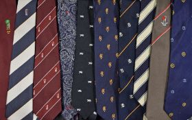 10 Assorted Cricket Ties including England, England v Pakistan 1992, Pakistan 1982, BCCI Bengal, MCC