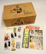 1969 International Boxing Magazine date March 1969 with wear to covers, plus a selection of Boxing