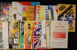 Assorted Speedway Programmes includes 1982 England v USA, 1981 World Speedway Final,1977 Olympique