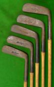 Ben Sayers North Berwick collection of 5 unused very playable balanced putters to incl 4x putting