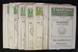 Mid 1920s/30s Lawn Tennis and Badminton Magazines - incomplete, in varying conditions, F/G, worth