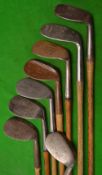 8x assorted niblicks - The Dunit St Andrews, Winton Montrose, Spalding Golf medal, Bertex Model,