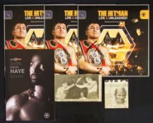 2009 Ricky Hatton 'The Hitman Live & Unleashed Boxing Programme signed to the front by Hatton,