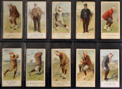 Rare Set of Copes Cigarette Cards titled 'Cope's Golfers' c.1900 complete set of 50/50 - 8x slightly
