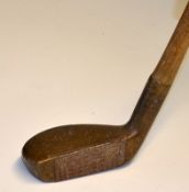 ZOZO style brass mallet head putter c/w metal face insert - stamped Army & Navy C&L to the crown -